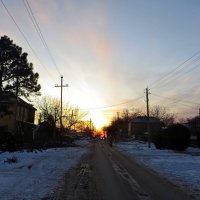 Крещенский морозный вечер. А день заметно прибавился! :: Татьяна Смоляниченко