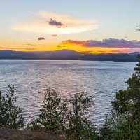 Закат на озере Тургояк. :: Алексей Трухин Закат на озере Тургояк. :: Алексей Трухин