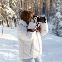 Начинающий фотограф на природе :: Александр Синдерёв