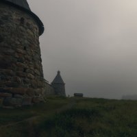 Туман утром у стен монастыря :: Олег Загорулько