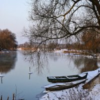 январь...лодки ... :: Александр Герасенков