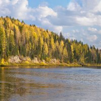 Осень на реке Ухта. Выходы Тиманского кряжа :: Николай Зиновьев Осень на реке Ухта. Выходы Тиманского кряжа :: Николай Зиновьев