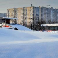 Велотрек под снегом. :: Татьяна Помогалова