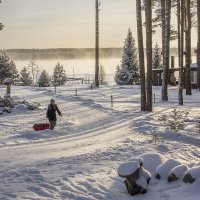 Морозный денек на Вуоксе. :: Bosanat 