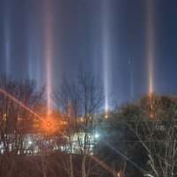 Странное свечение фонарей.вид из окна :: Мариша Странное свечение фонарей.вид из окна :: Мариша