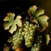 Натюрморт с зеленым виноградом :: Георгий Пичугин
