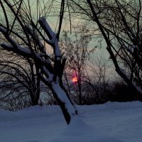 Зима, Январь  - Последняя минута закатА :: Владимир Максимов