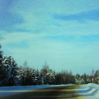 По зимней дороге :: Людмила Смородинская По зимней дороге :: Людмила Смородинская