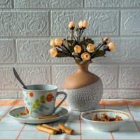 В бело-оранжевых тонах :: Елена Пономарева