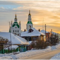 Февральский закат. :: Михаил Курзанцев