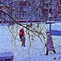 Февраль...Во дворе -многодетная семья! :: Владимир 