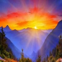 Закат в Альпах ... :: Валерий Кокорев