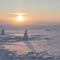 Морозный вечер на Финском заливе... :: Bosanat 