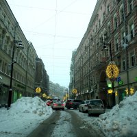 Москва. Мясницкая улица. После снегопада. :: Лютый Дровосек