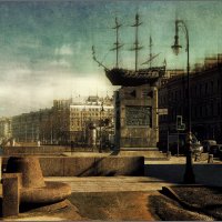 My magic Petersburg_03285_Воскресенская наб, корабль «Полтава» :: Станислав Лебединский