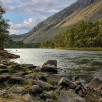 Начало осени в долине Чулышман :: елена беликова Начало осени в долине Чулышман :: елена беликова