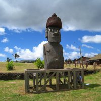 Статуя моаи на острове Пасхи. :: unix (Илья Утропов)