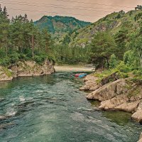 ЧЕМАЛ, ВПАДАЮЩИЙ В КАТУНЬ. По Алтаю 99. :: Виталий Половинко