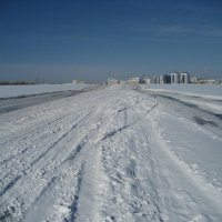 Вид с зимника на город :: Anna Ivanova