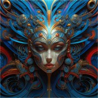 ФРАКТАЛ БОДИ АРТ. ИИ :: Mila 