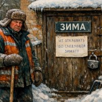 "Сердитый дворник" :: Денис Бочкарёв "Сердитый дворник" :: Денис Бочкарёв