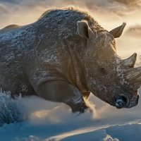 Шерстистый носорог зимой :: Aleksey Afonin