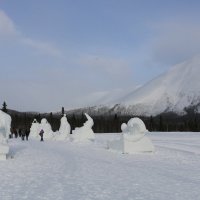 Снежные скульптуры в Хибинах :: Ольга 