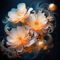 фрактальные цветы ии :: Mila 