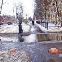 Март...Распутица на улице Нефтяников! :: Владимир 