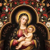 Мадонна с младенцем на троне :: СЕРГЕЙ ФИЛОЧКИН