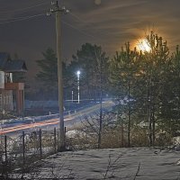 Ночной пейзаж в полнолуние... :: Владимир Хиль