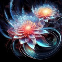 фрактальные цветы ии :: Mila 