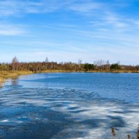Остатки льда на водоёме. :: Милешкин Владимир Алексеевич 