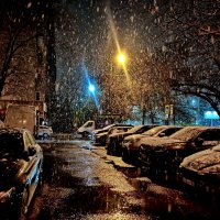 Идёт СНЕГ в Краснодаре... 07.04.26г. в 20.29 :: Николай Саржанов Идёт СНЕГ в Краснодаре... 07.04.26г. в 20.29 :: Николай Саржанов