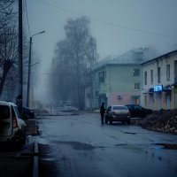 Туманный апрельский вечер :: Алексей Трифонов