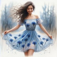 Красивое платье :: МАРИЯ ПОПОВА