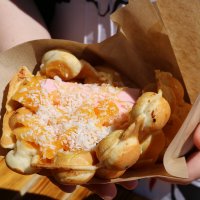 Мороженое в горячей вафле с бананами :: Ольга 