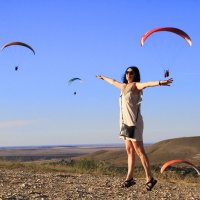 Полёты на парапланах :: Геннадий Валеев