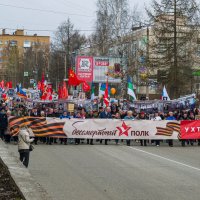 Шествие Бессмертного полка в Ухте :: Николай Зиновьев