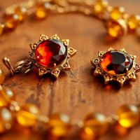 Солнечный янтарь. Арт-натюрморт. Винтажные украшения. (1) :: Игорь Питерский