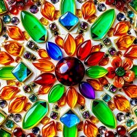 Мозаика из стекла. Стеклянные цветы и узоры...(15) :: Игорь Питерский Мозаика из стекла. Стеклянные цветы и узоры...(15) :: Игорь Питерский