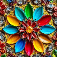 Мозаика из стекла. Стеклянные цветы и узоры...(17) :: Игорь Питерский Мозаика из стекла. Стеклянные цветы и узоры...(17) :: Игорь Питерский