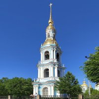 СПб, колокольня Никольского собора. Вид с воды :: Фотогруппа Весна СПб, колокольня Никольского собора. Вид с воды :: Фотогруппа Весна