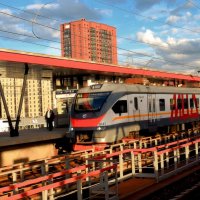 МЦД (Московский центральный диаметр). :: Татьяна Помогалова МЦД (Московский центральный диаметр). :: Татьяна Помогалова