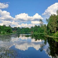 Облака купаются в реке. :: Лия ☼ Облака купаются в реке. :: Лия ☼