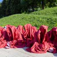 Подготовка к представлению на Чкаловской лестнице :: Александр Синдерёв Подготовка к представлению на Чкаловской лестнице :: Александр Синдерёв