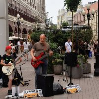 Живая музыка на Старом Арбате. :: Татьяна Помогалова Живая музыка на Старом Арбате. :: Татьяна Помогалова