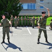 Выступление  юных казаков. :: Михаил К