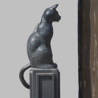 Скульптура кошке на Торговой площади :: Александр Буторин