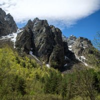 Гора Монах. Цейское ущелье. Северная Осетия - Алания. :: Дина Евсеева Гора Монах. Цейское ущелье. Северная Осетия - Алания. :: Дина Евсеева